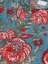 Vastramay SISHU Boy's Green Kalamkari Floral Printed Cotton Kurta Pyjama Set