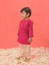 Vastramay SISHU Boy's Pink Bandhni Kurta And Patiala Set