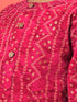 Vastramay SISHU Boy's Pink Bandhni Kurta And Patiala Set