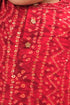 VASTRAMAY SISHU Boys' Red Bandhni Kurta And Patiala Set