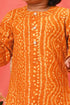 VASTRAMAY SISHU Boys' Yellow Bandhni Kurta And Patiala Set