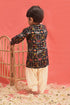 VASTRAMAY SISHU Boys' Blue Patola Print Festive Kurta Pyjama Set