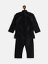 Vastramay SISHU Boy's Black Silk Blend Kurta Pyjama Set