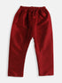 Vastramay SISHU Boy's Maroon Silk Blend Kurta Pyjama Set