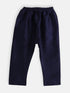 Vastramay SISHU Boy's Navy Blue Silk Blend Kurta Pyjama Set