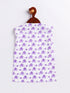Vastramay Infant Boy's Purple Cotton Blend Kurta Pyjama Set