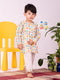 Vastramay Infant Boy's Multicolor Cotton Blend Kurta Pyjama Set