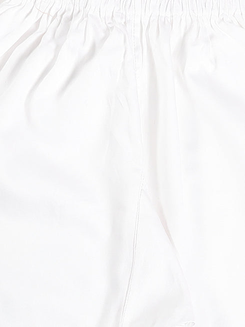 Vastramay SISHU Boy's White Kurta And Pyjamas With Cap