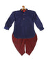 Vastramay SISHU Boy's Blue Kurta And Cowl Dhoti Set
