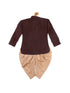 Vastramay SISHU Boy's Wine Color & Rose Gold Kurta with Dhoti Pant Set