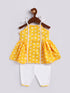 Vastramay Girl's Yellow Kurta And Dhoti Pant Set