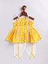 Vastramay Girl's Yellow Kurta And Dhoti Pant Set