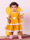 Vastramay Girl's Mustard Dress