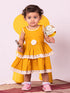 Vastramay Girl's Mustard Dress