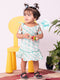 Vastramay Girl's Aqua Dress