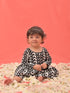 Vastramay SISHU Girl's Black Chikankari Cotton Kurta