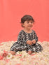 Vastramay SISHU Girl's Black Chikankari Cotton Kurta