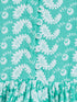 Vastramay SISHU Girl's Green And White Chikankari Kurta Leggings Set