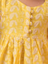 Vastramay SISHU Girl's Mustard Chikankari Cotton Kurta