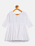 Vastramay SISHU Girl's White Chikankari Kurta Leggings Set