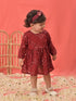 Vastramay SISHU Girl's Maroon Mirror Kurta