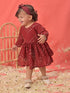 Vastramay SISHU Girl's Maroon Mirror Kurta