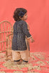 VASTRAMAY SISHU Girls Navy Blue Bandhni Print Kurta And Patiala Set