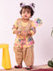 Vastramay Girl's Yellow Kurta And Patiala Set