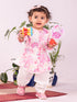 Vastramay Girl's Pink Kurta Set
