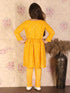 Vastramay Girl's Yellow Mirror Kurta Pyjama Set
