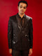 Vastramay Men's Black Embellished Blazer