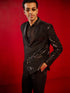 Vastramay Men's Black Embellished Blazer
