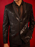 Vastramay Men's Black Embellished Blazer