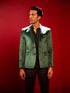 Vastramay Men's Green Velvet Blazer