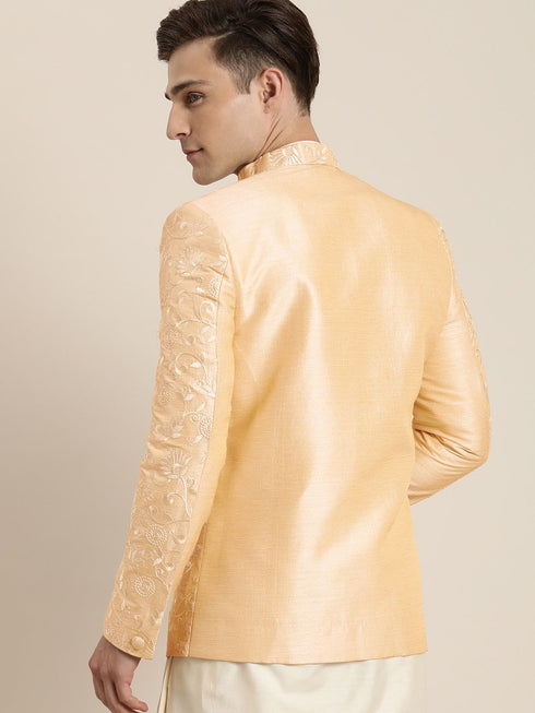 Vastramay Men's Beige Ethnic Jodhpuri