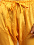 Vastramay Baap Beta Yellow Mirror Kurta Pyjama Set