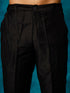 Vastramay Men's Black Pleated Kurta
