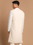 Vastramay Men's Gray Ethnic Mirror Kurta