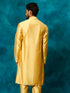 Vastramay Men's Mustard Viscose Kurta
