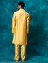 Vastramay Men's Mustard Viscose Kurta Pant Set