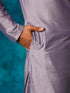 Vastramay Men's Purple Viscose Kurta