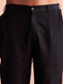 Vastramay Black Georgette Embroidered Kurta Pyjama Baap Beta Set