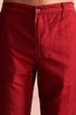 SHRESTHA BY VASTRAMAY Men's Maroon Georgette Embellished Kurta Pant Set