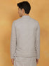 Vastramay Men's Gray Cotton Nehru Jacket