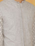 Vastramay Men's Gray Cotton Nehru Jacket