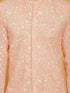 Vastramay Mens Peach Cotton Nehru Jacket