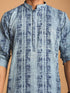 Vastramay Men's Indigo Washed Denim Kurta