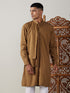 Vastramay Men's Coffee Cotton Cool Dyable Kurta