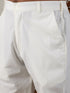 Vastramay Men's Mustard Cotton Cool Dyable Kurta with Cream Pant Set