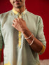 Vastramay Men's Multicolor Base Yellow cotton Printed Kurta